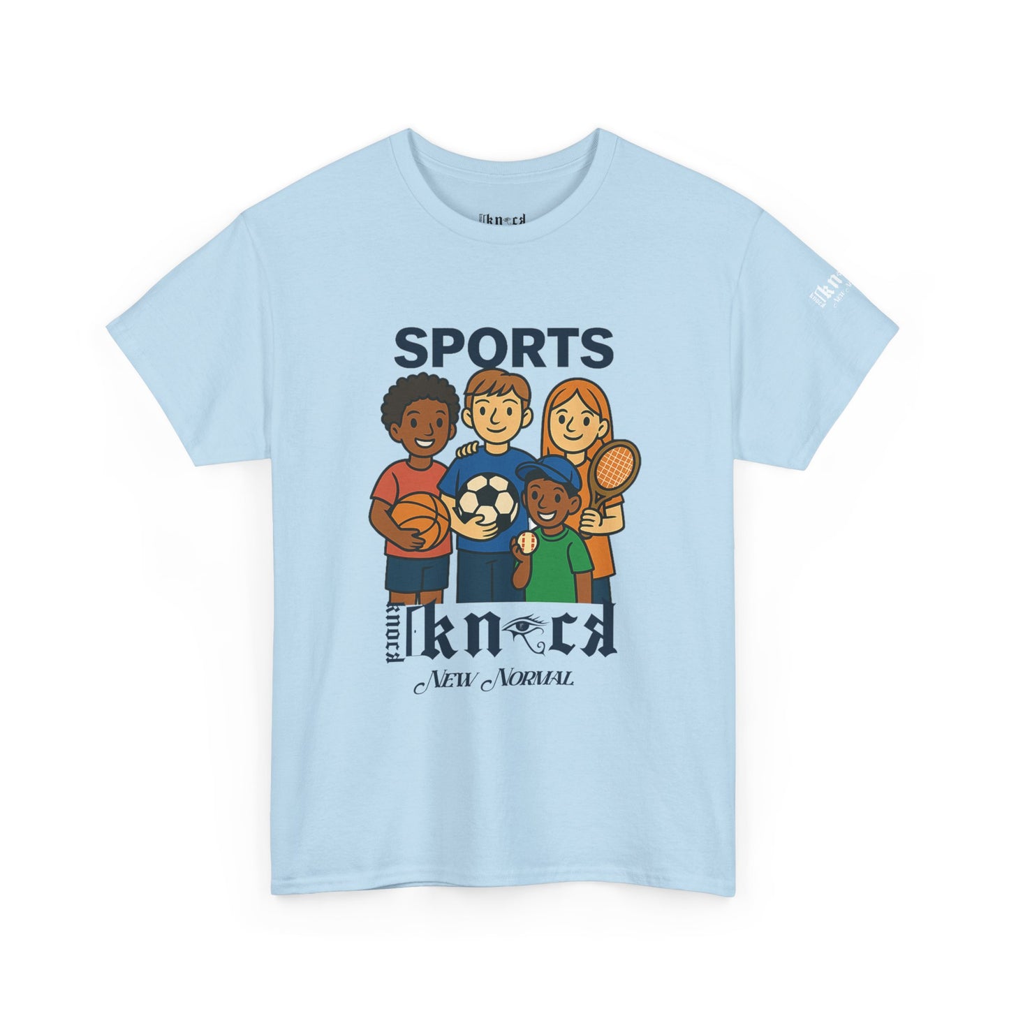 Kids Sports Team T-Shirt — 'SPORTS' Graphic with Diverse Athletes