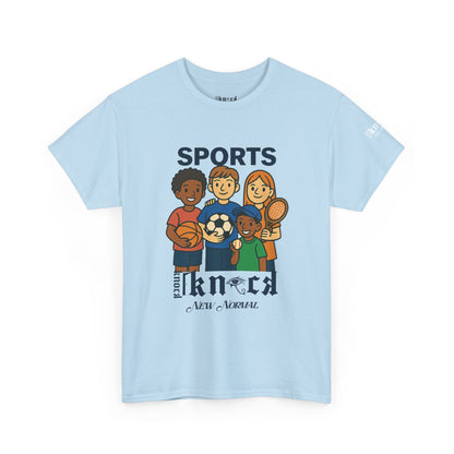 Kids Sports Team T-Shirt — 'SPORTS' Graphic with Diverse Athletes