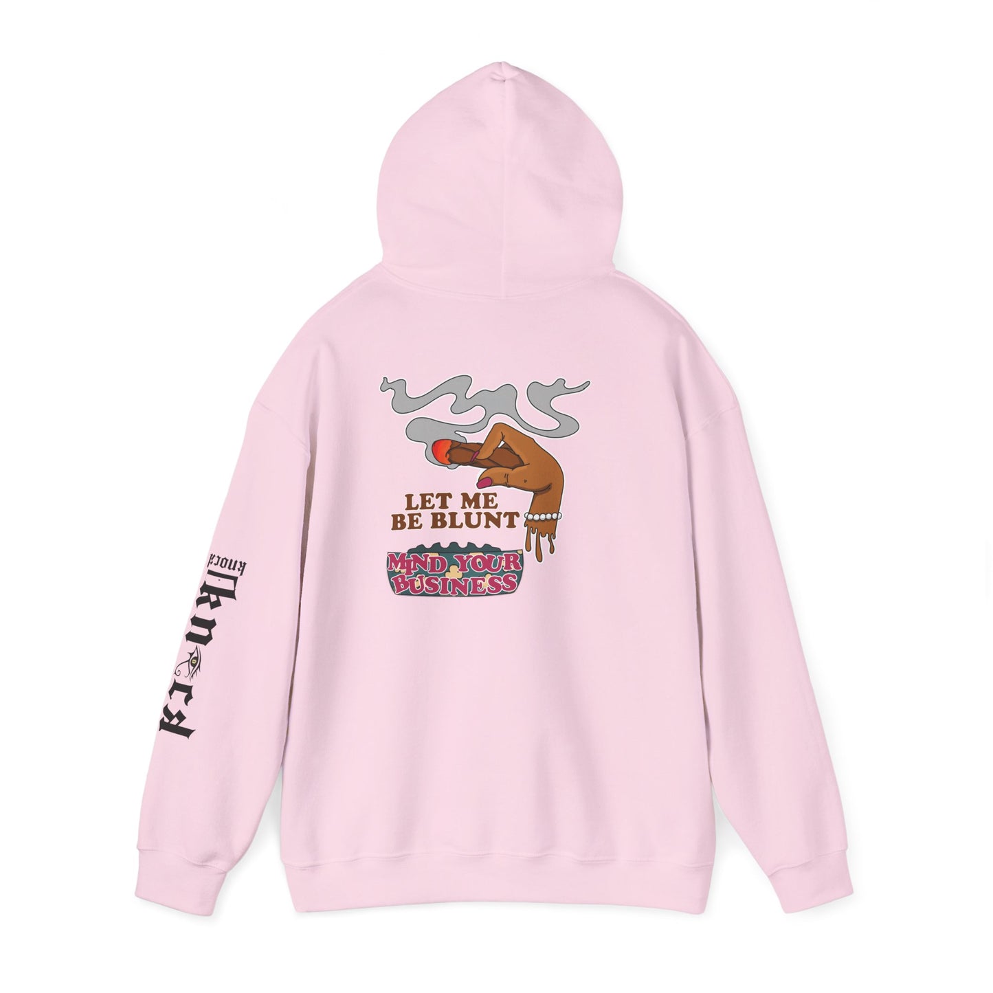 Hoodie — "Let Me Be Blunt" Retro Smoke Graphic Pullover
