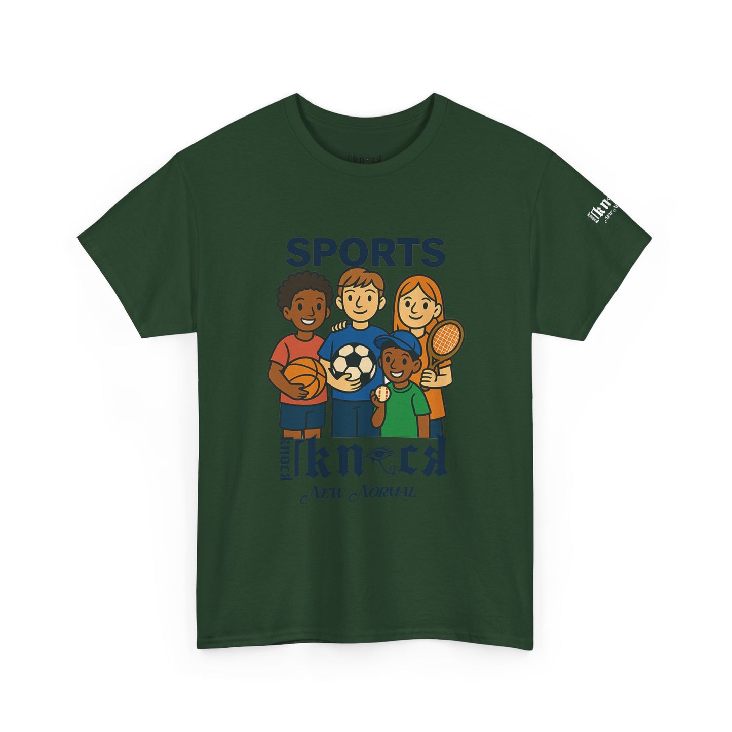 Kids Sports Team T-Shirt — 'SPORTS' Graphic with Diverse Athletes