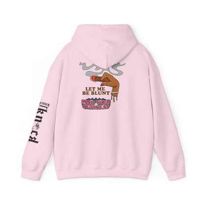 Hoodie — "Let Me Be Blunt" Retro Smoke Graphic Pullover