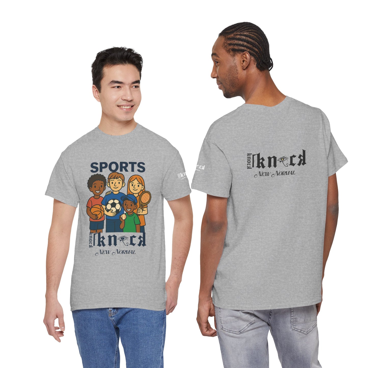 Kids Sports Team T-Shirt — 'SPORTS' Graphic with Diverse Athletes