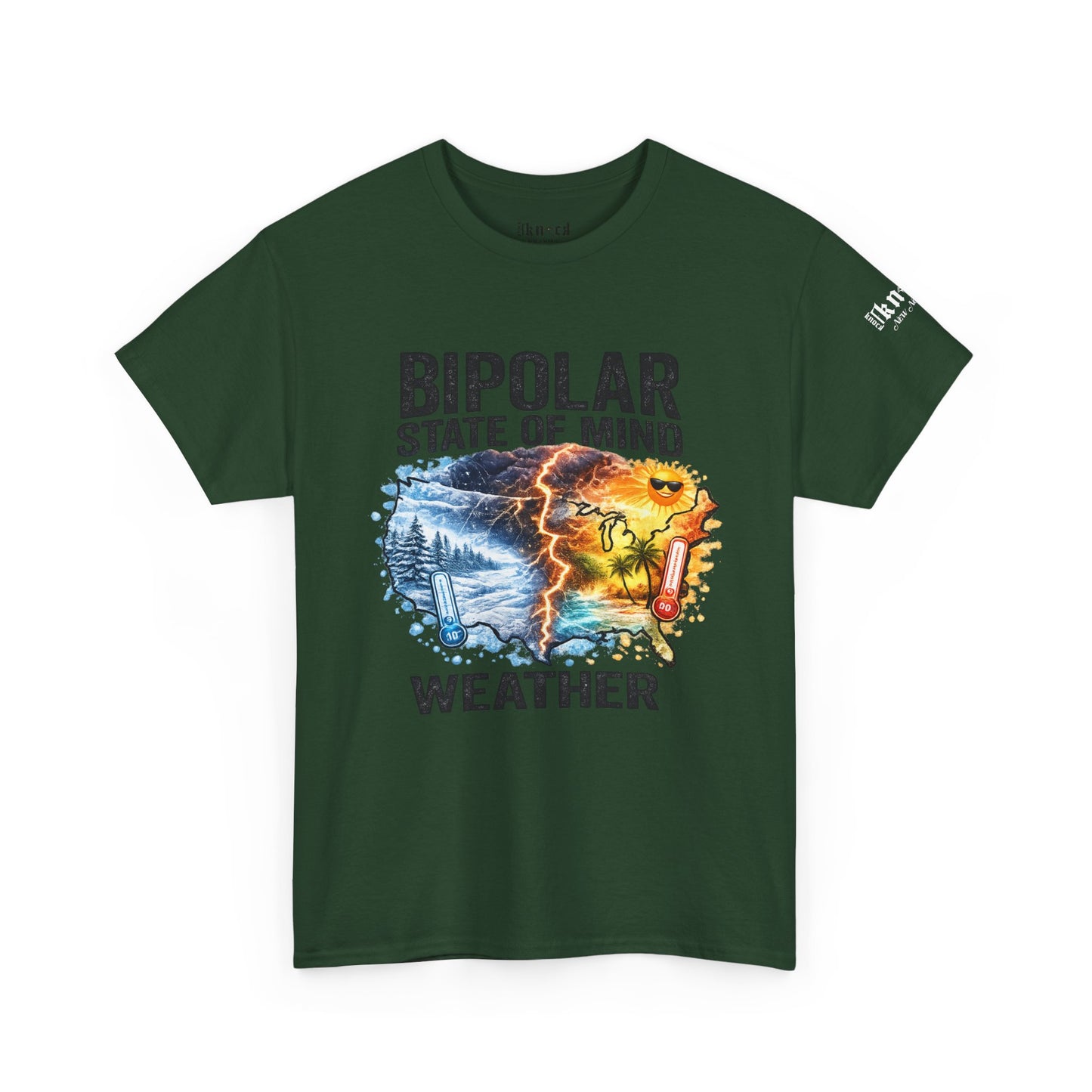 Bipolar Weather T-Shirt — "Bipolar State of Mind" Graphic Tee