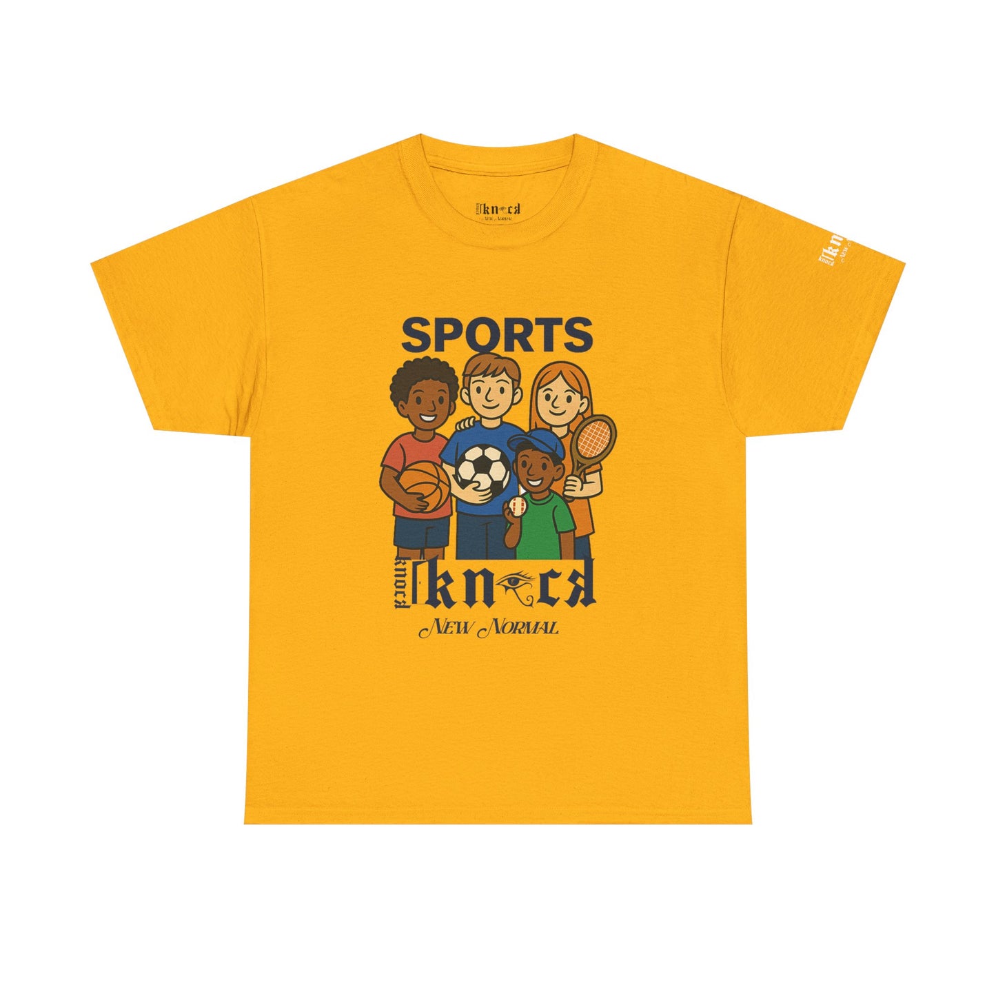 Kids Sports Team T-Shirt — 'SPORTS' Graphic with Diverse Athletes