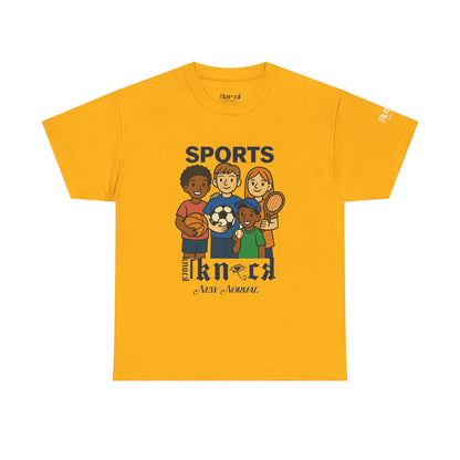 Kids Sports Team T-Shirt — 'SPORTS' Graphic with Diverse Athletes