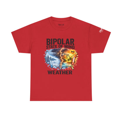 Bipolar Weather T-Shirt — "Bipolar State of Mind" Graphic Tee