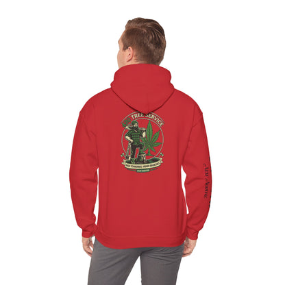Cannabis Crewneck Hoodie — 420 Stoner Vintage Emblem Pullover