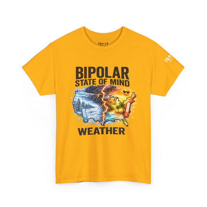 Bipolar Weather T-Shirt — "Bipolar State of Mind" Graphic Tee