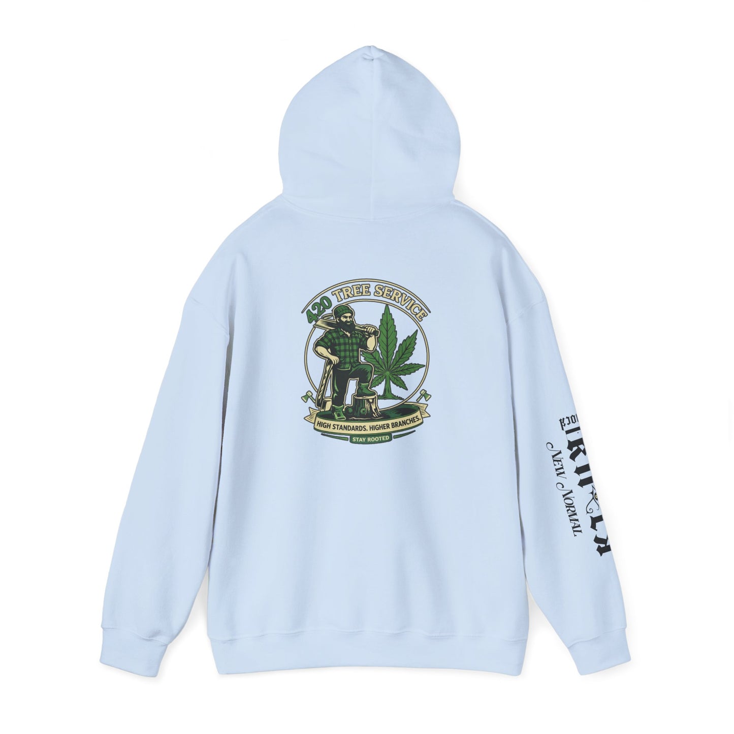 Cannabis Crewneck Hoodie — 420 Stoner Vintage Emblem Pullover