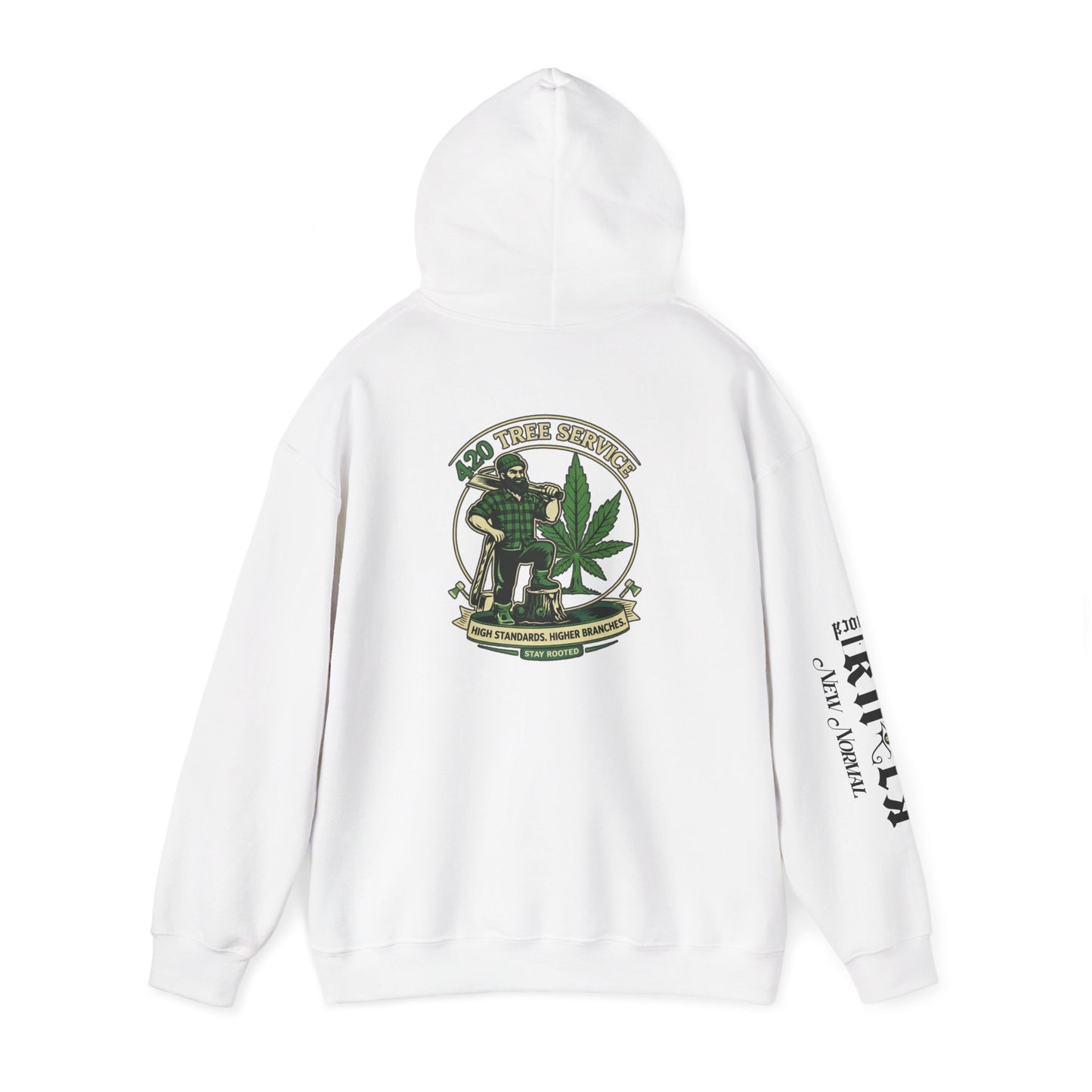 Cannabis Crewneck Hoodie — 420 Stoner Vintage Emblem Pullover
