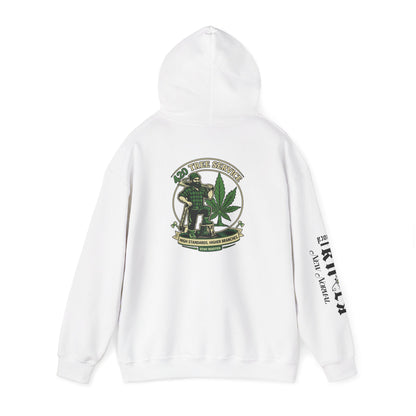 Cannabis Crewneck Hoodie — 420 Stoner Vintage Emblem Pullover