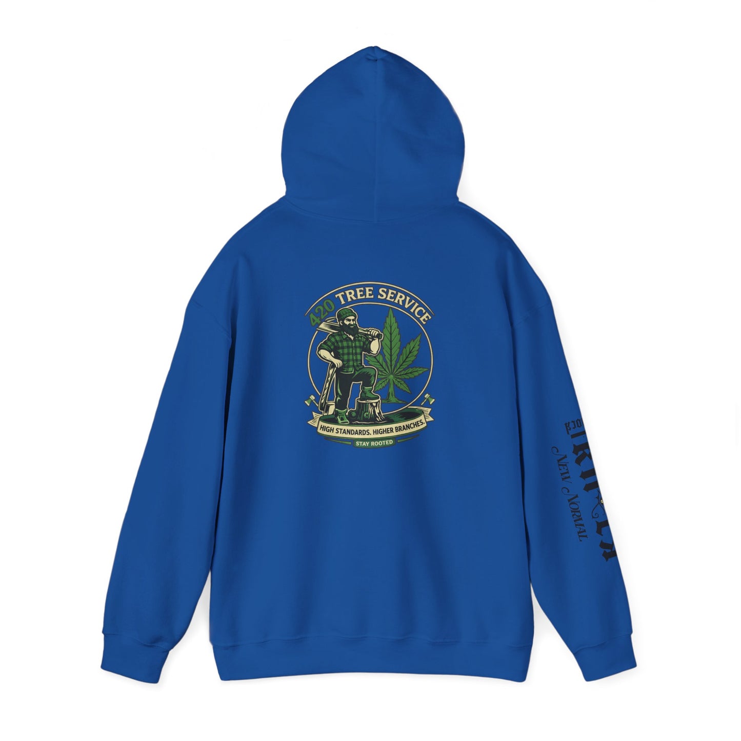 Cannabis Crewneck Hoodie — 420 Stoner Vintage Emblem Pullover
