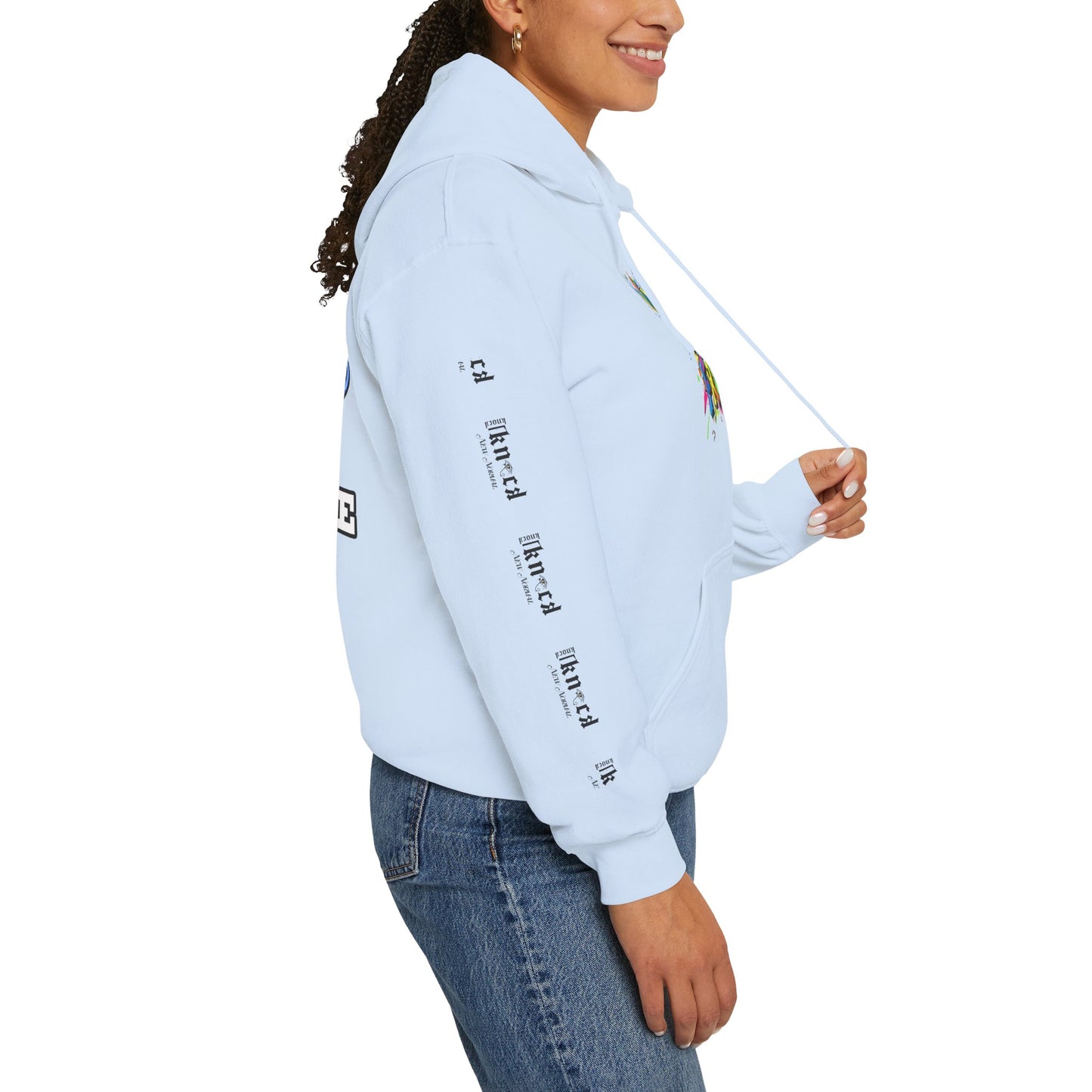Hoodie — "Fun Is Free" Colorful Sports Graphic Pullover