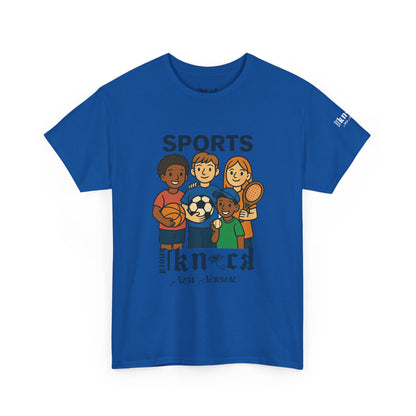 Kids Sports Team T-Shirt — 'SPORTS' Graphic with Diverse Athletes