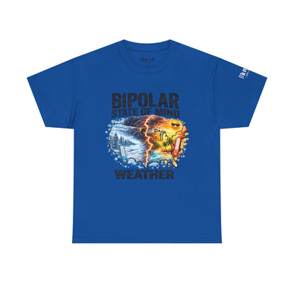 Bipolar Weather T-Shirt — "Bipolar State of Mind" Graphic Tee