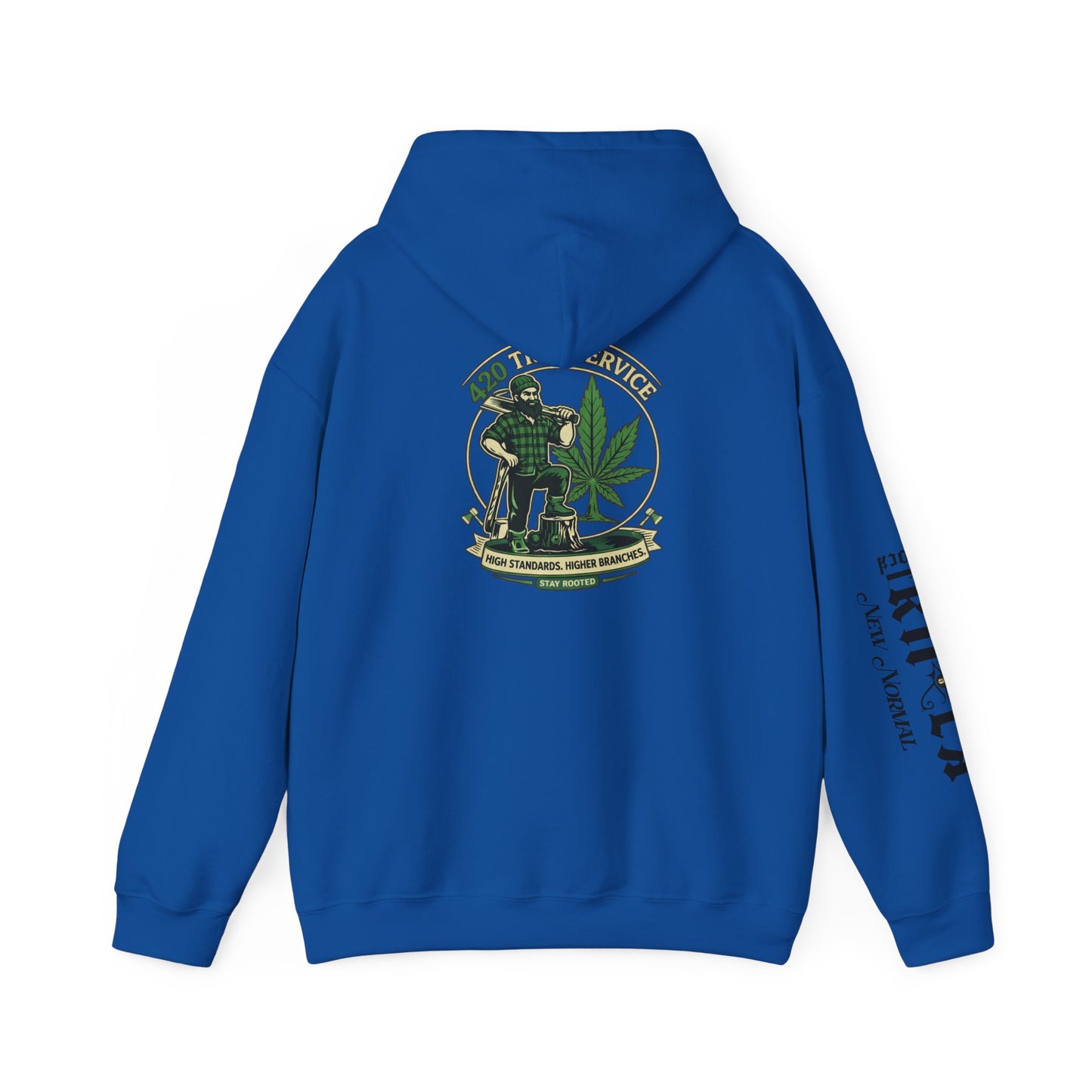 Cannabis Crewneck Hoodie — 420 Stoner Vintage Emblem Pullover