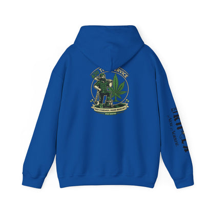 Cannabis Crewneck Hoodie — 420 Stoner Vintage Emblem Pullover