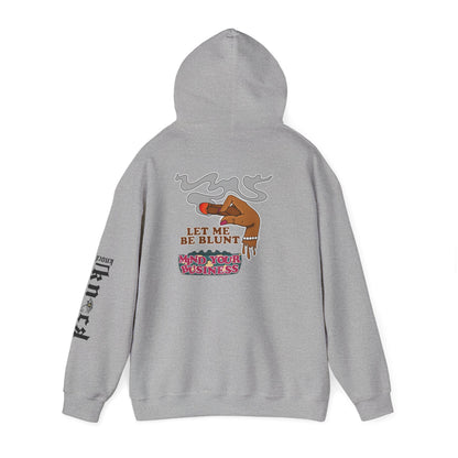 Hoodie — "Let Me Be Blunt" Retro Smoke Graphic Pullover