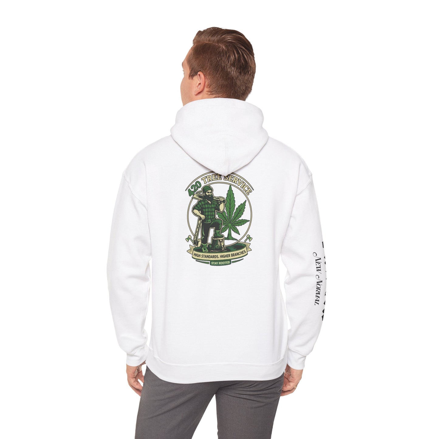 Cannabis Crewneck Hoodie — 420 Stoner Vintage Emblem Pullover
