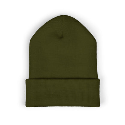Embroidered 'Kneed New Normal' Cuffed Beanie – Gothic Streetwear Knit Hat