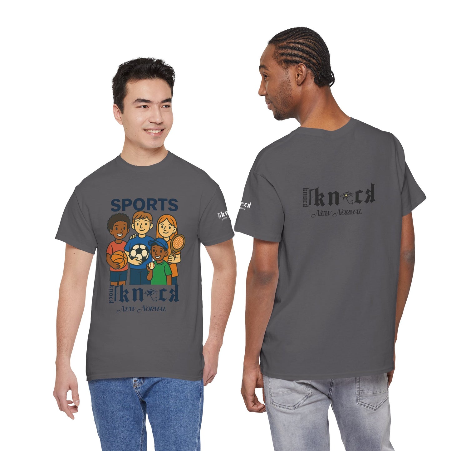 Kids Sports Team T-Shirt — 'SPORTS' Graphic with Diverse Athletes