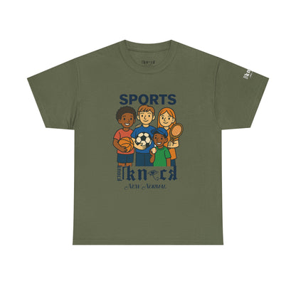 Kids Sports Team T-Shirt — 'SPORTS' Graphic with Diverse Athletes