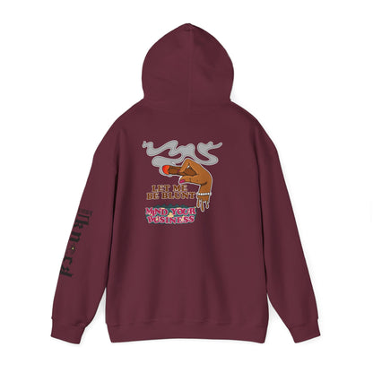 Hoodie — "Let Me Be Blunt" Retro Smoke Graphic Pullover