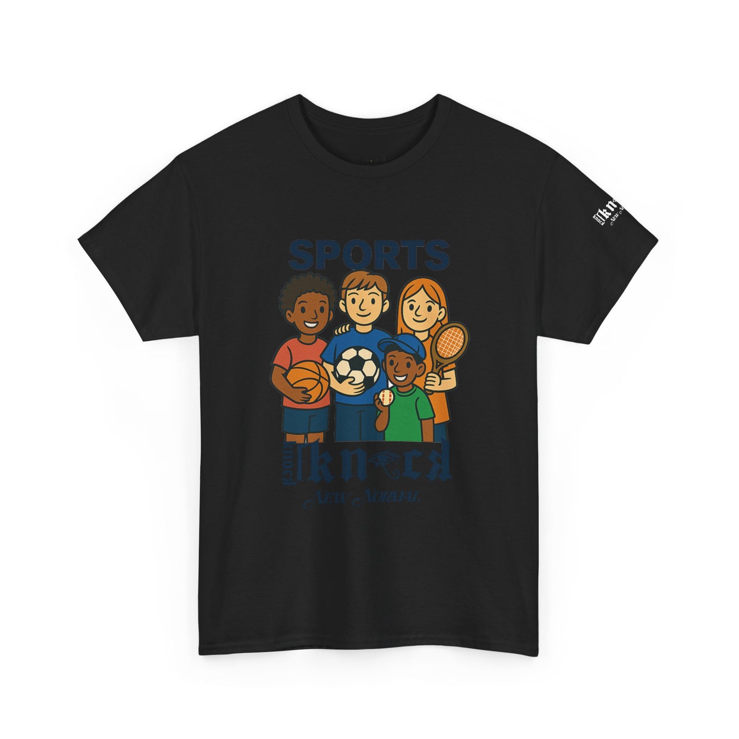 Kids Sports Team T-Shirt — 'SPORTS' Graphic with Diverse Athletes