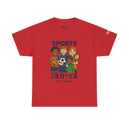 Kids Sports Team T-Shirt — 'SPORTS' Graphic with Diverse Athletes