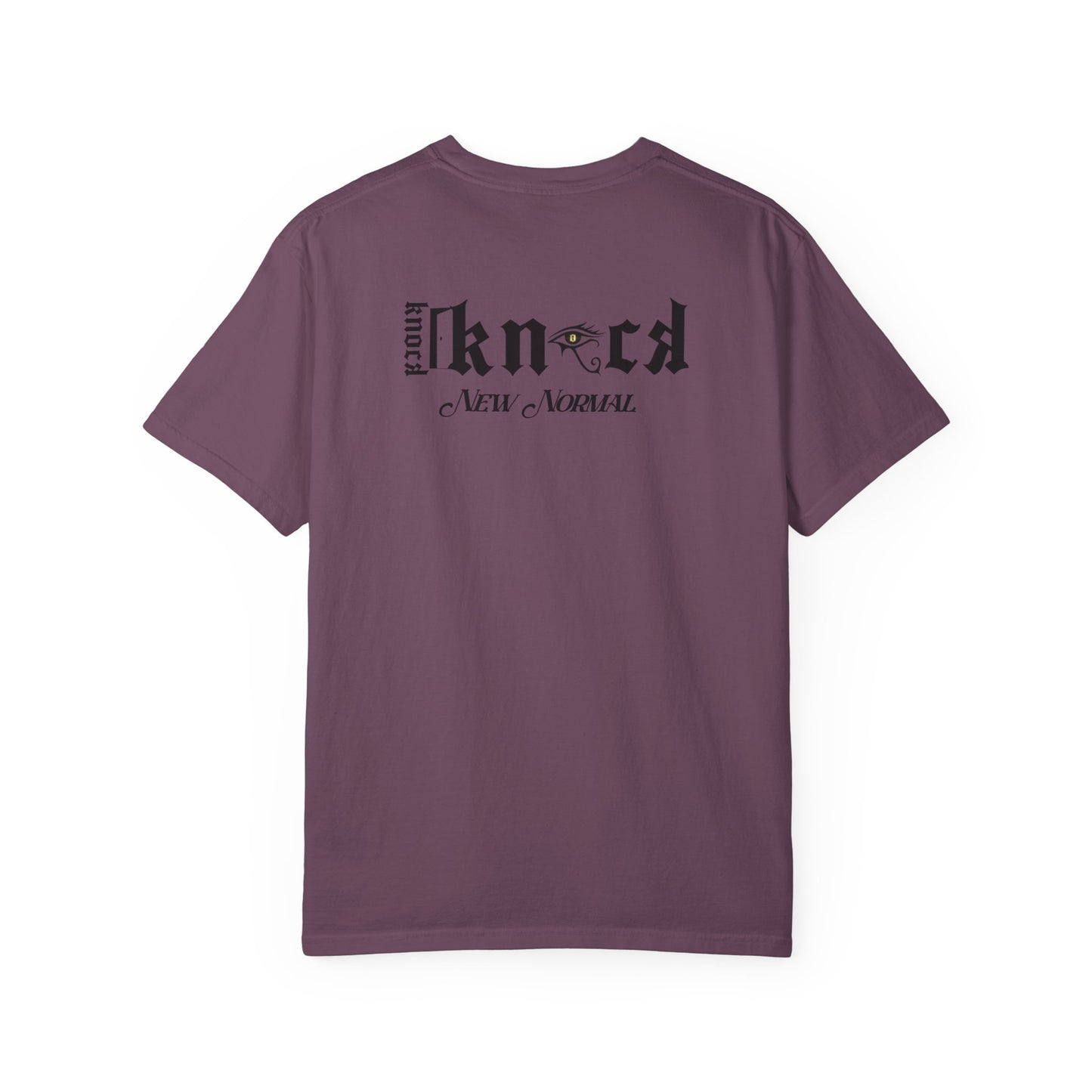 Skull Moon T-Shirt — "Knock Knock New Normal" Graphic Tee
