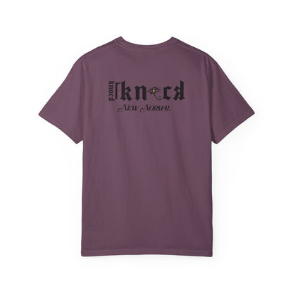 Skull Moon T-Shirt — "Knock Knock New Normal" Graphic Tee