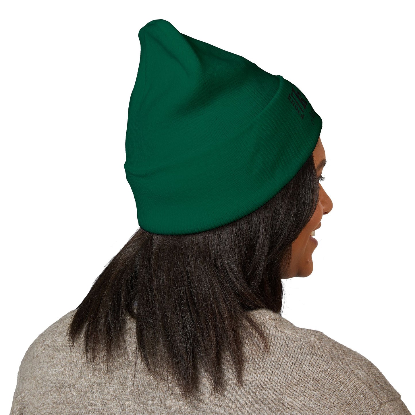 Embroidered 'Kneed New Normal' Cuffed Beanie – Gothic Streetwear Knit Hat