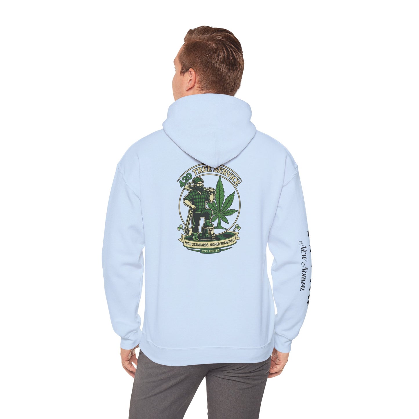 Cannabis Crewneck Hoodie — 420 Stoner Vintage Emblem Pullover