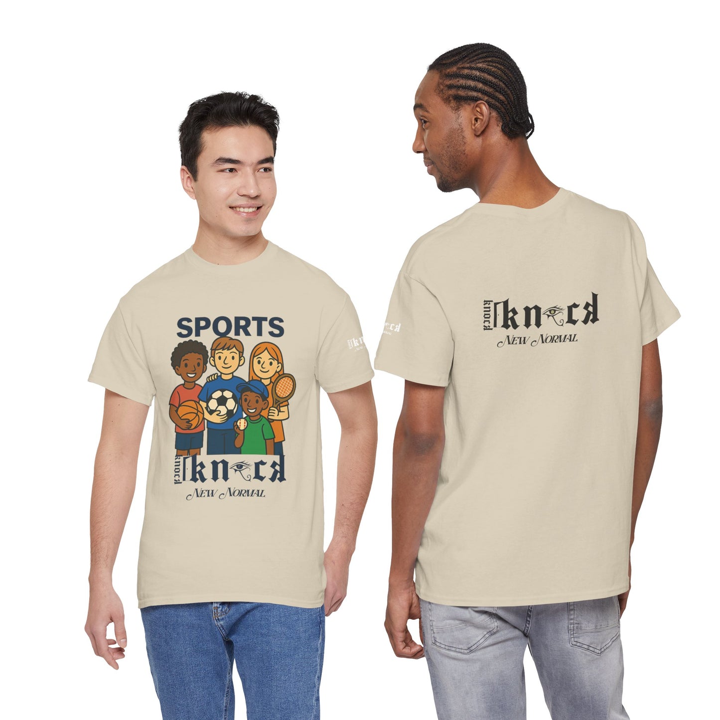 Kids Sports Team T-Shirt — 'SPORTS' Graphic with Diverse Athletes