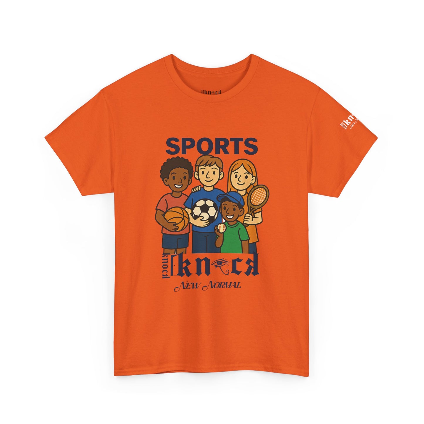 Kids Sports Team T-Shirt — 'SPORTS' Graphic with Diverse Athletes