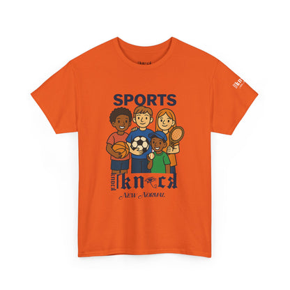 Kids Sports Team T-Shirt — 'SPORTS' Graphic with Diverse Athletes