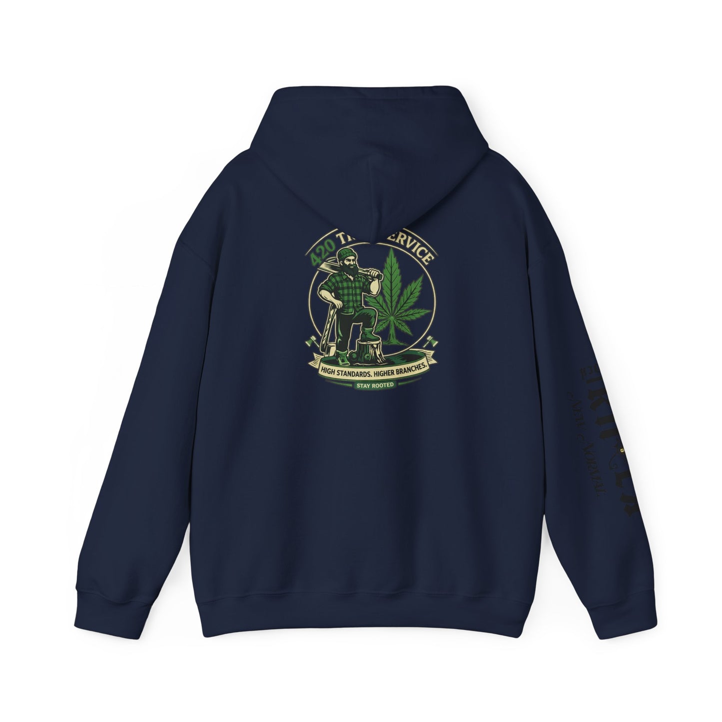 Cannabis Crewneck Hoodie — 420 Stoner Vintage Emblem Pullover