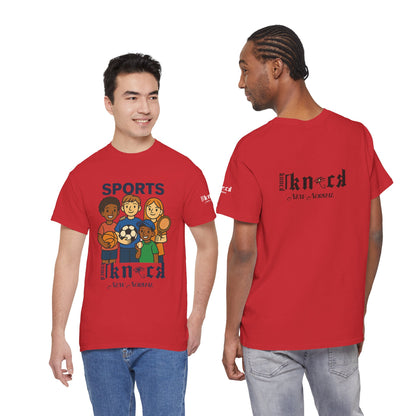 Kids Sports Team T-Shirt — 'SPORTS' Graphic with Diverse Athletes