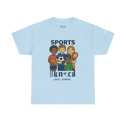 Kids Sports Team T-Shirt — 'SPORTS' Graphic with Diverse Athletes