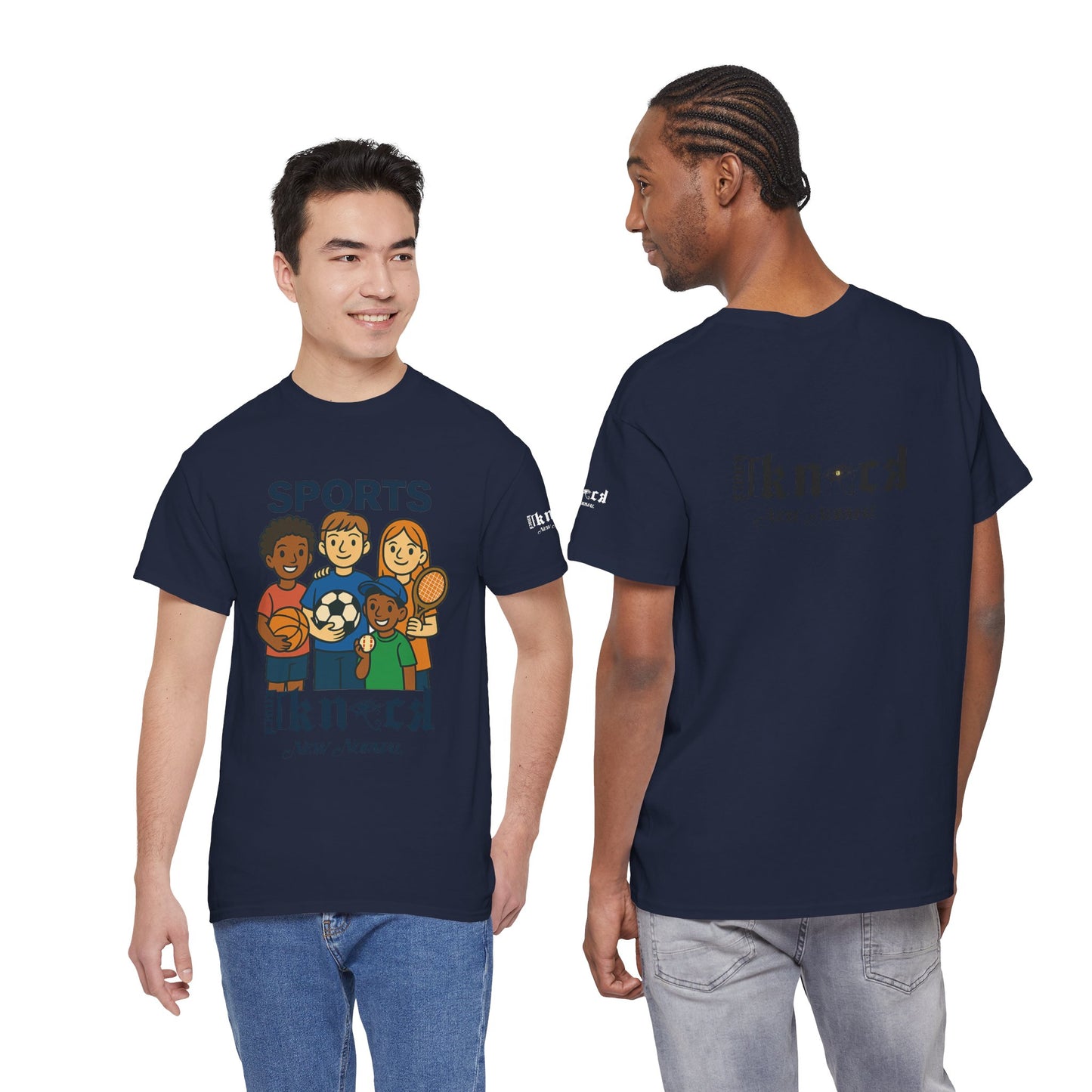 Kids Sports Team T-Shirt — 'SPORTS' Graphic with Diverse Athletes