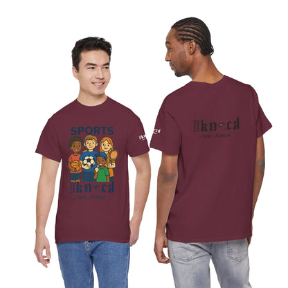 Kids Sports Team T-Shirt — 'SPORTS' Graphic with Diverse Athletes