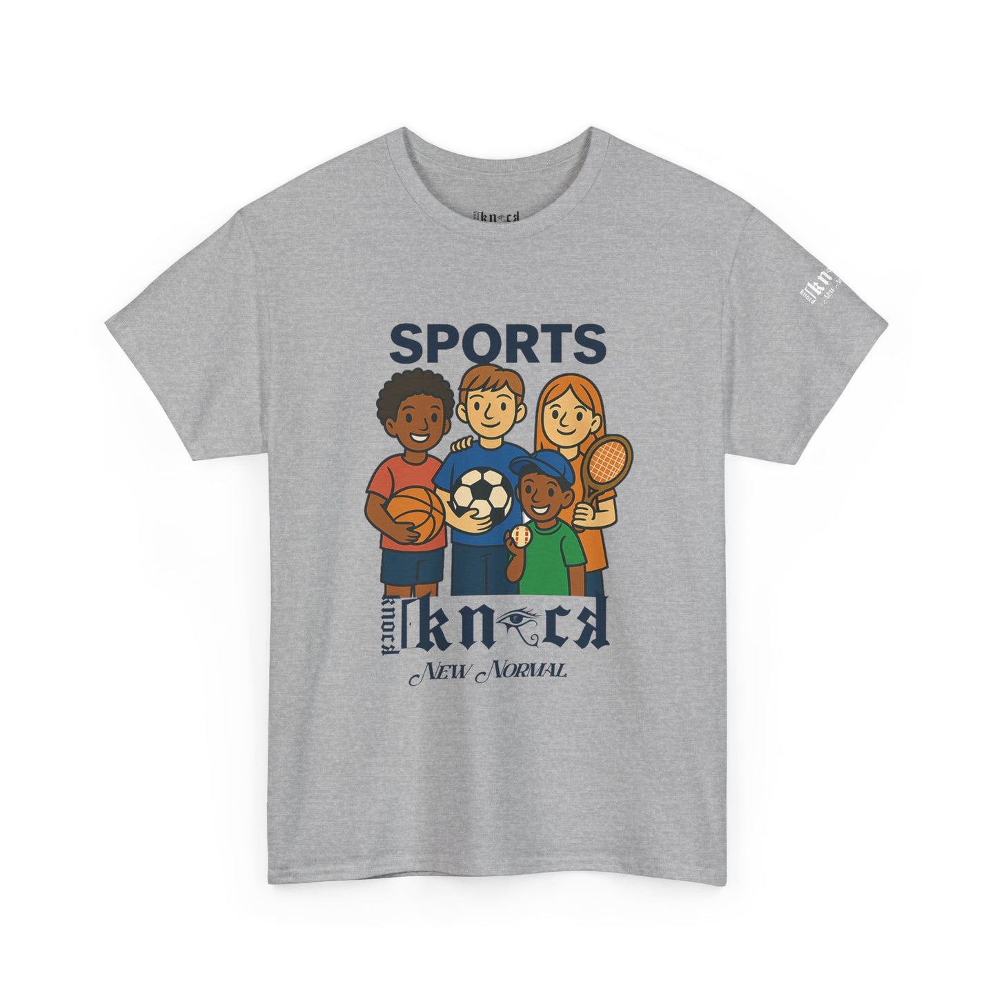 Kids Sports Team T-Shirt — 'SPORTS' Graphic with Diverse Athletes