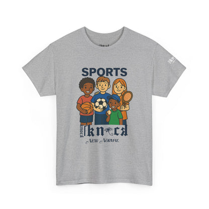 Kids Sports Team T-Shirt — 'SPORTS' Graphic with Diverse Athletes