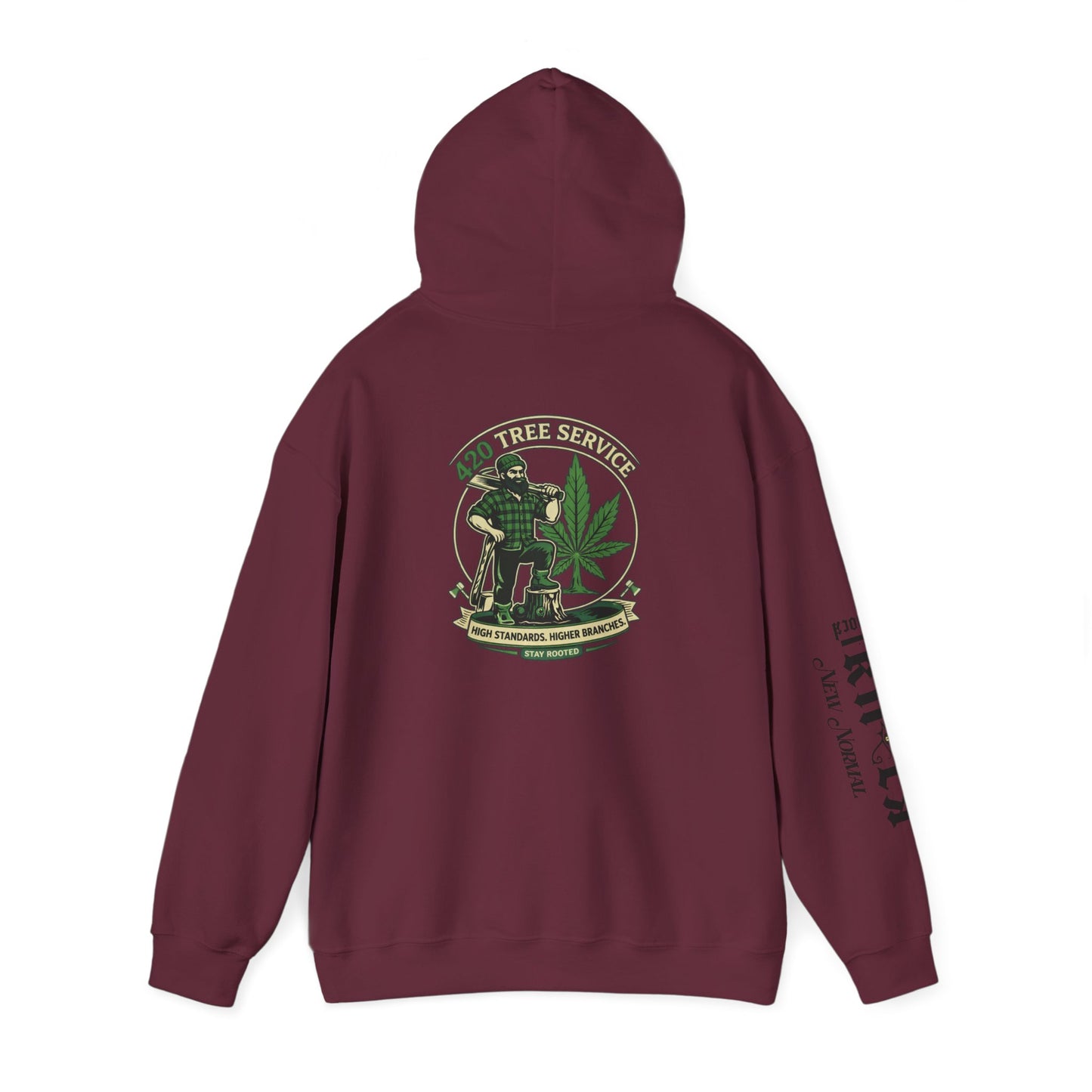 Cannabis Crewneck Hoodie — 420 Stoner Vintage Emblem Pullover