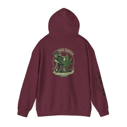 Cannabis Crewneck Hoodie — 420 Stoner Vintage Emblem Pullover