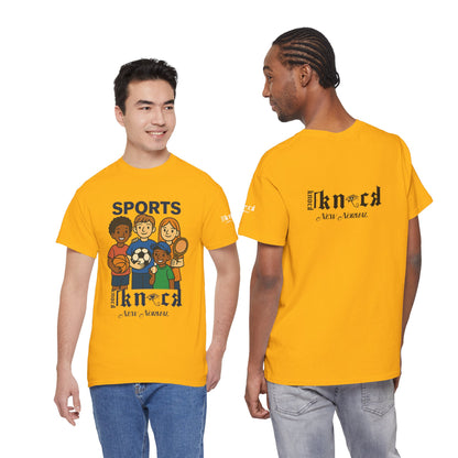 Kids Sports Team T-Shirt — 'SPORTS' Graphic with Diverse Athletes