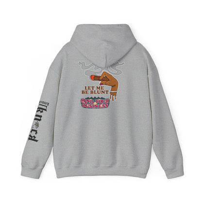 Hoodie — "Let Me Be Blunt" Retro Smoke Graphic Pullover