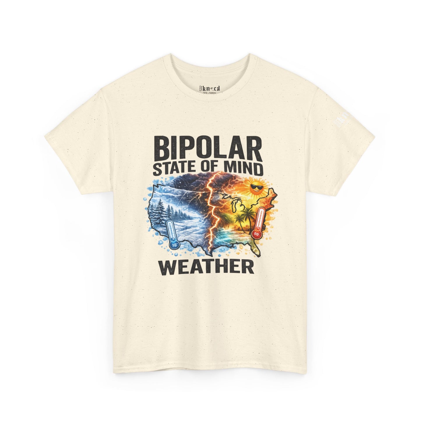 Bipolar Weather T-Shirt — "Bipolar State of Mind" Graphic Tee