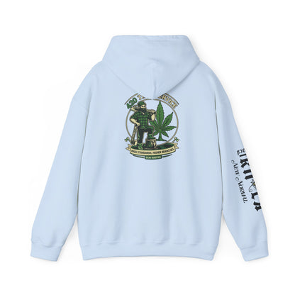 Cannabis Crewneck Hoodie — 420 Stoner Vintage Emblem Pullover