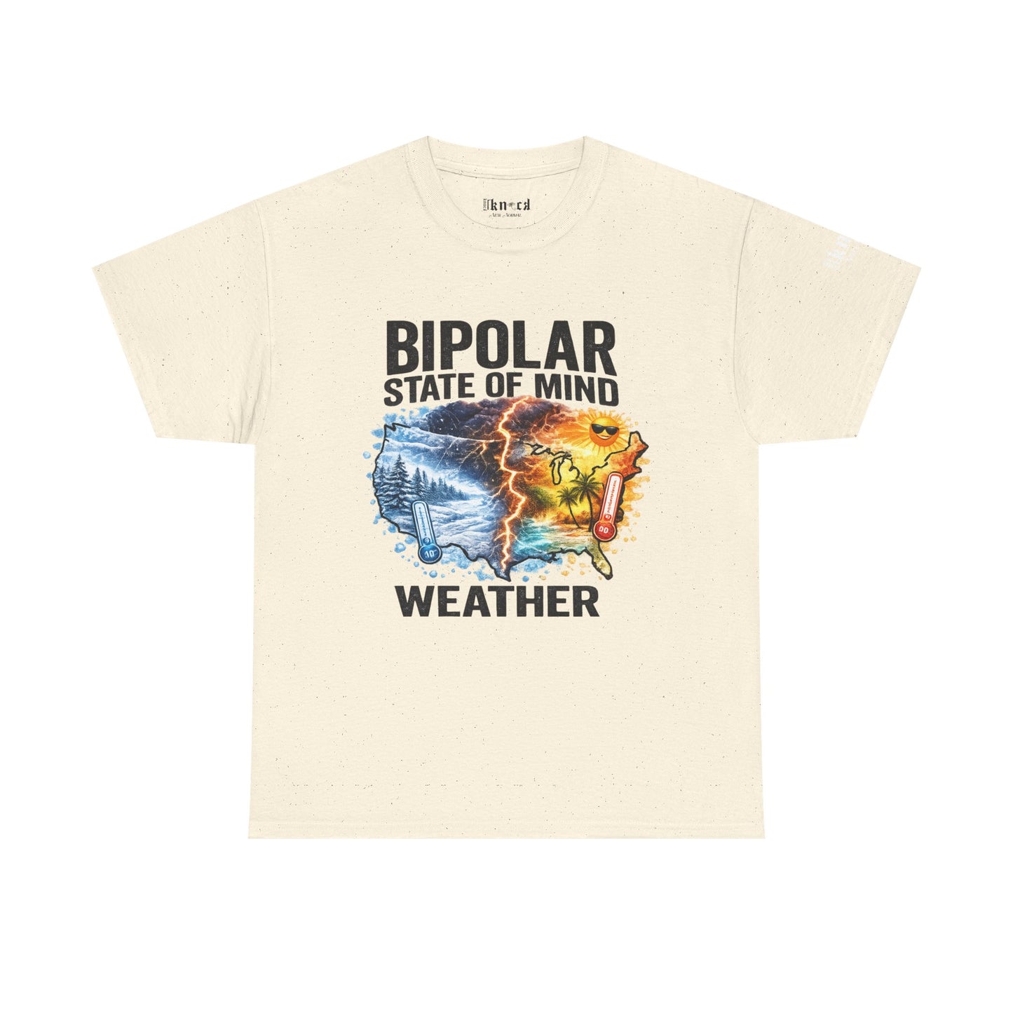 Bipolar Weather T-Shirt — "Bipolar State of Mind" Graphic Tee